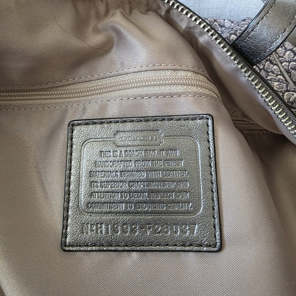 Coach Taylor Metallic Snakeskin Satchel Matching Wallet In Closet As Well - Picture 13 of 13